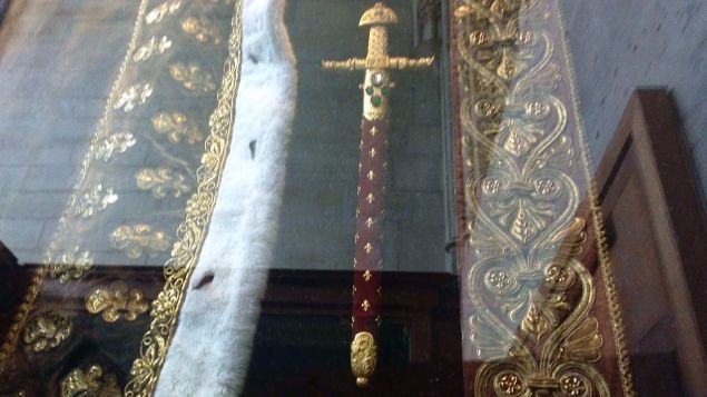 Coming to France on pilgrimage helped to understand how rich France is, both in her diverse topography and in her long Catholic history. It was a trip of a lifetime. Above, is the ceremonial sword for crowning kings in France. This sword can be seen in Basilica St. Denis, which is also the burial site of the kings and queens of France. 

We pray that the French Monarch will come into power soon!